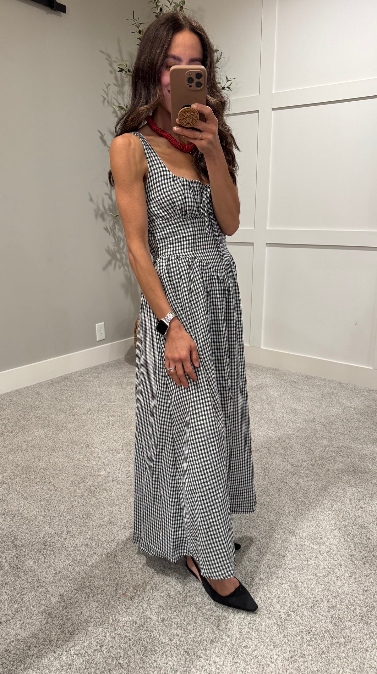 Georgia Dress | Black/White