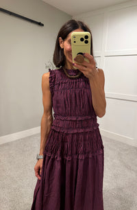 Neily Gingham Maxi | Red/Navy