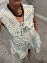 Eyelet Dress | Blue