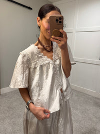Fiona Lace Top | Natural