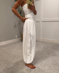 Balloon Gauze Pants | White