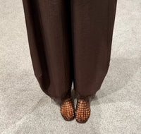 The Rosalie Lace Trim Pants | Espresso