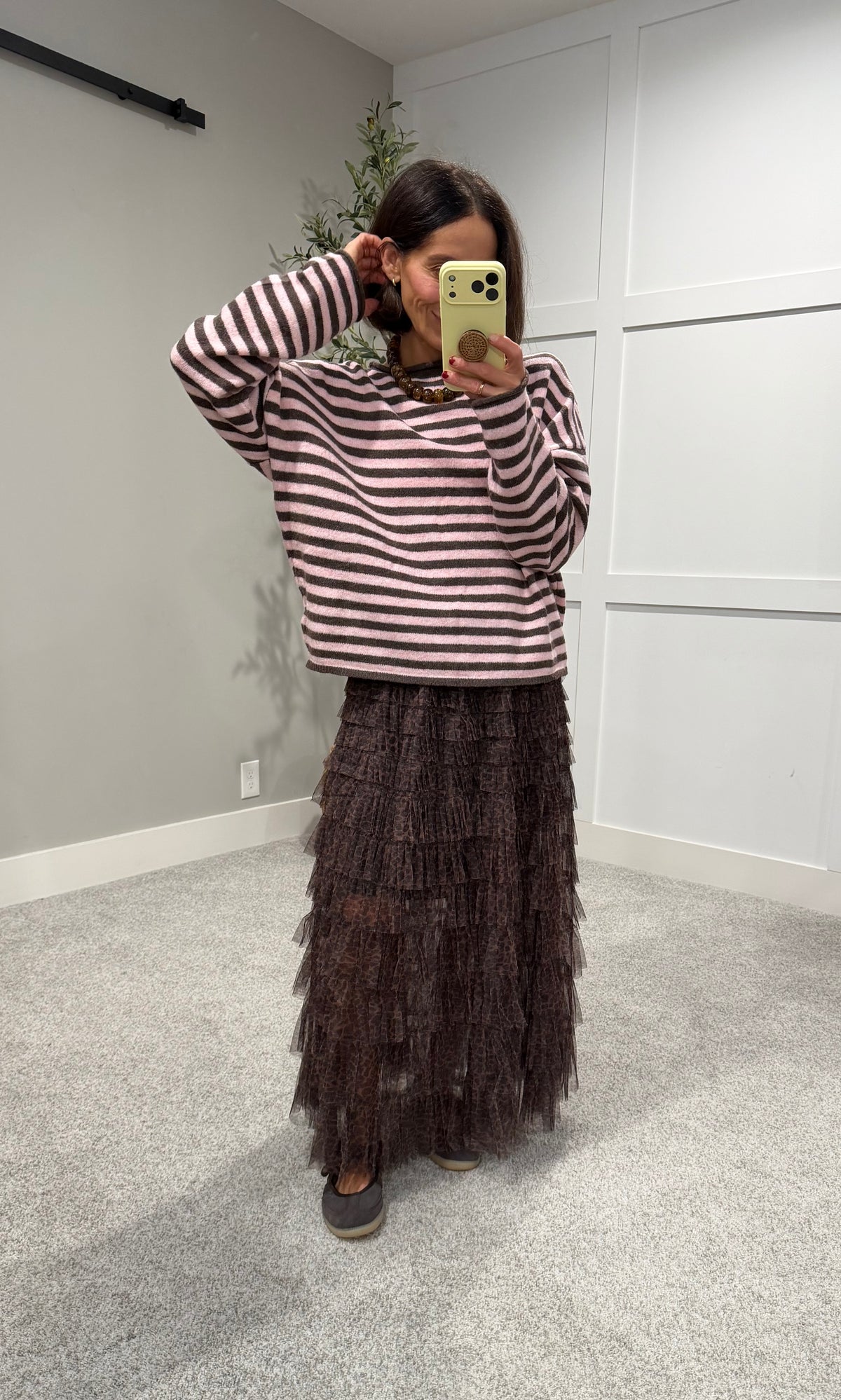 Leopard Tiered Skirt