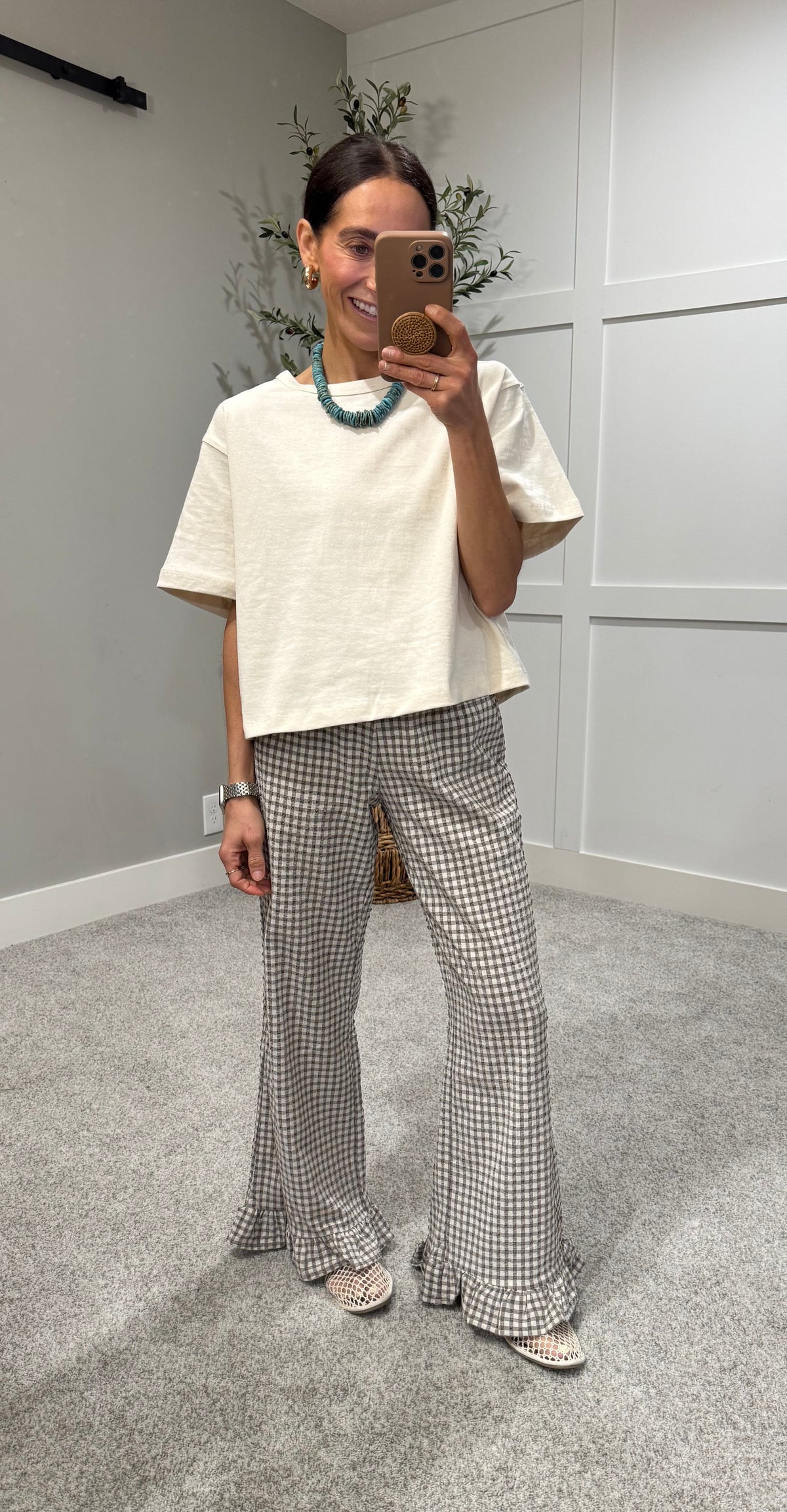 The Linen Top | Cream