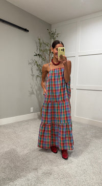 Pippa Multicolor Plaid Maxi