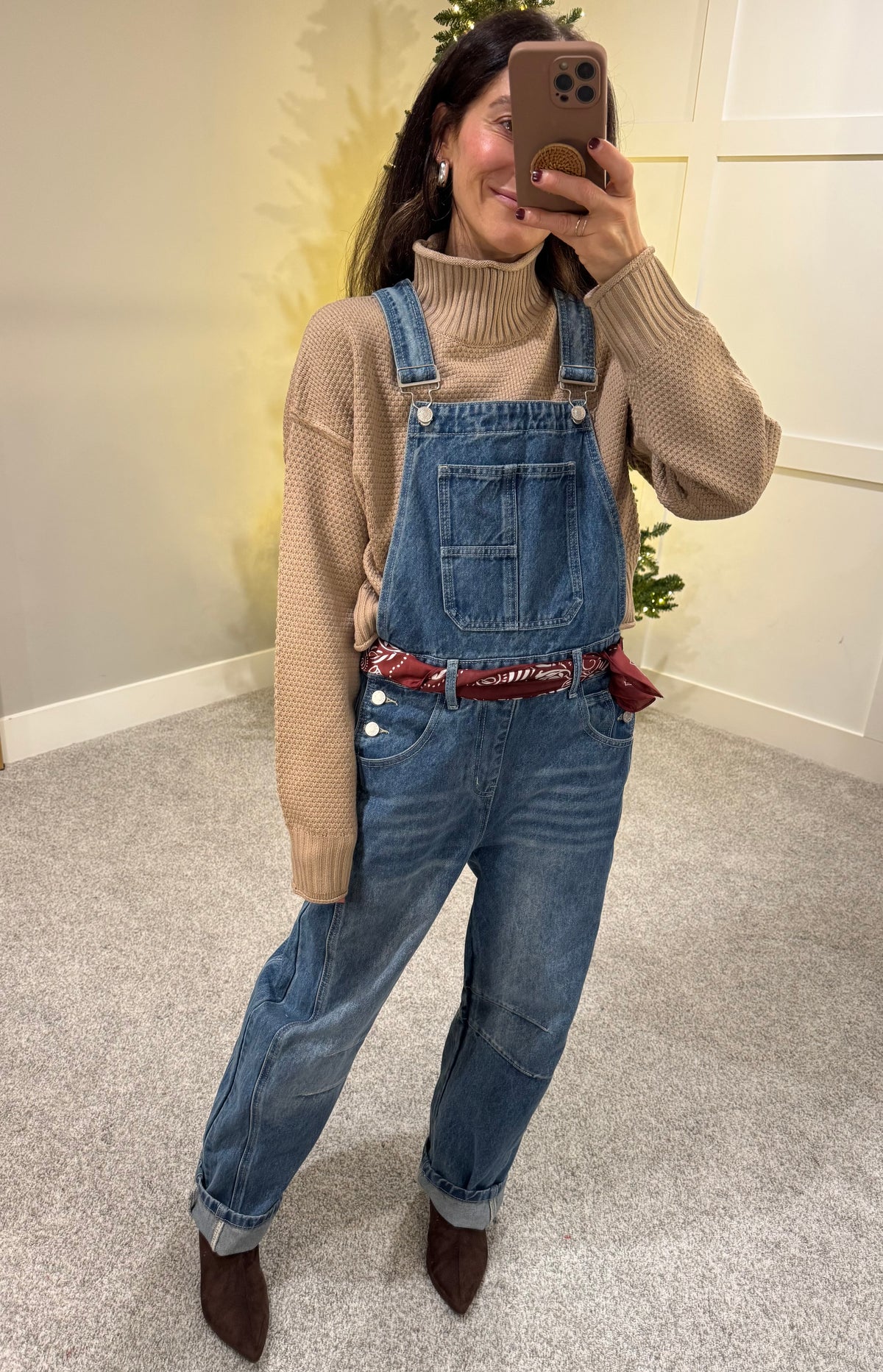 Sammy Relaxed Fit Overalls | Denim