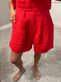 Lina Linen Set | Red