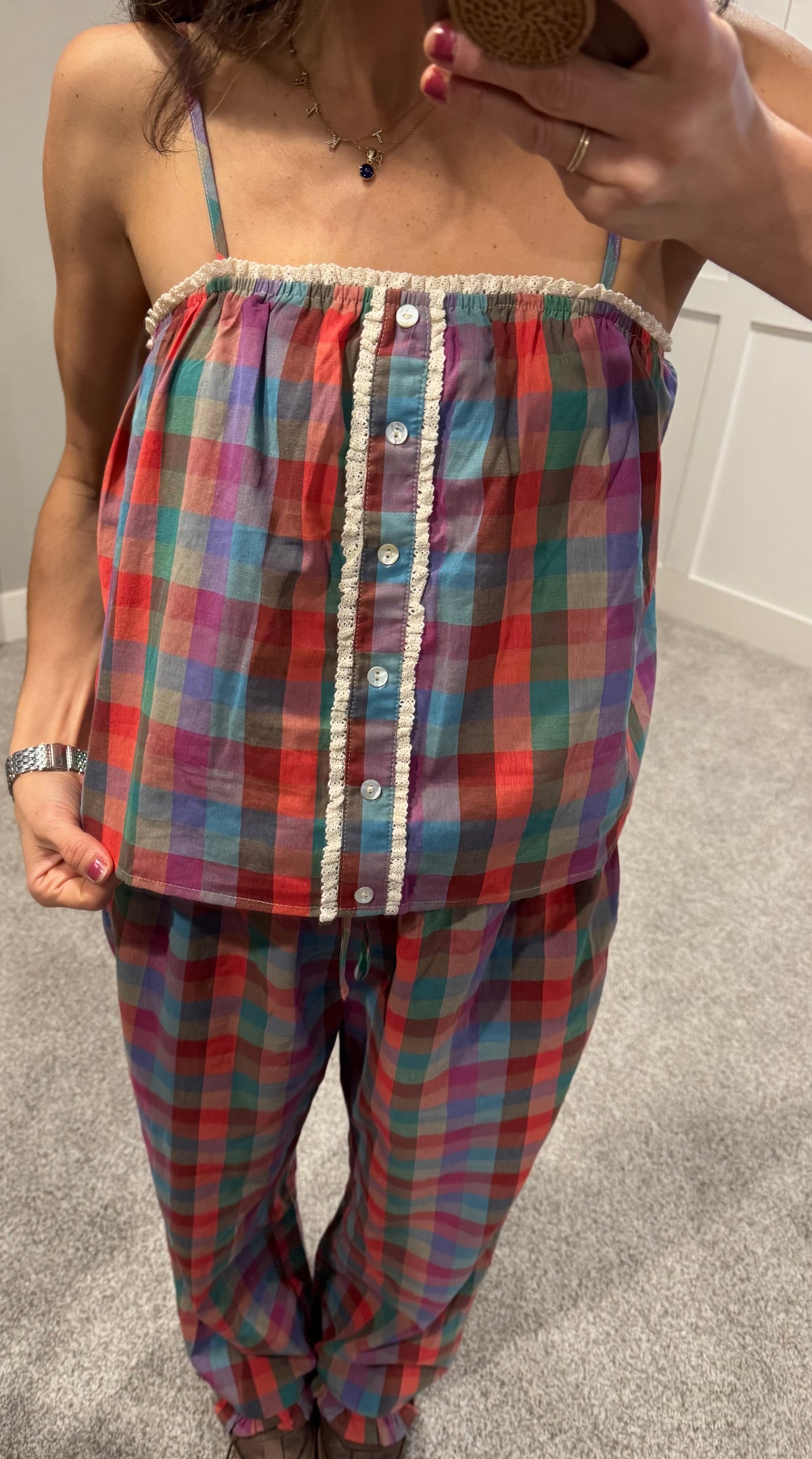 Pippa Plaid Top