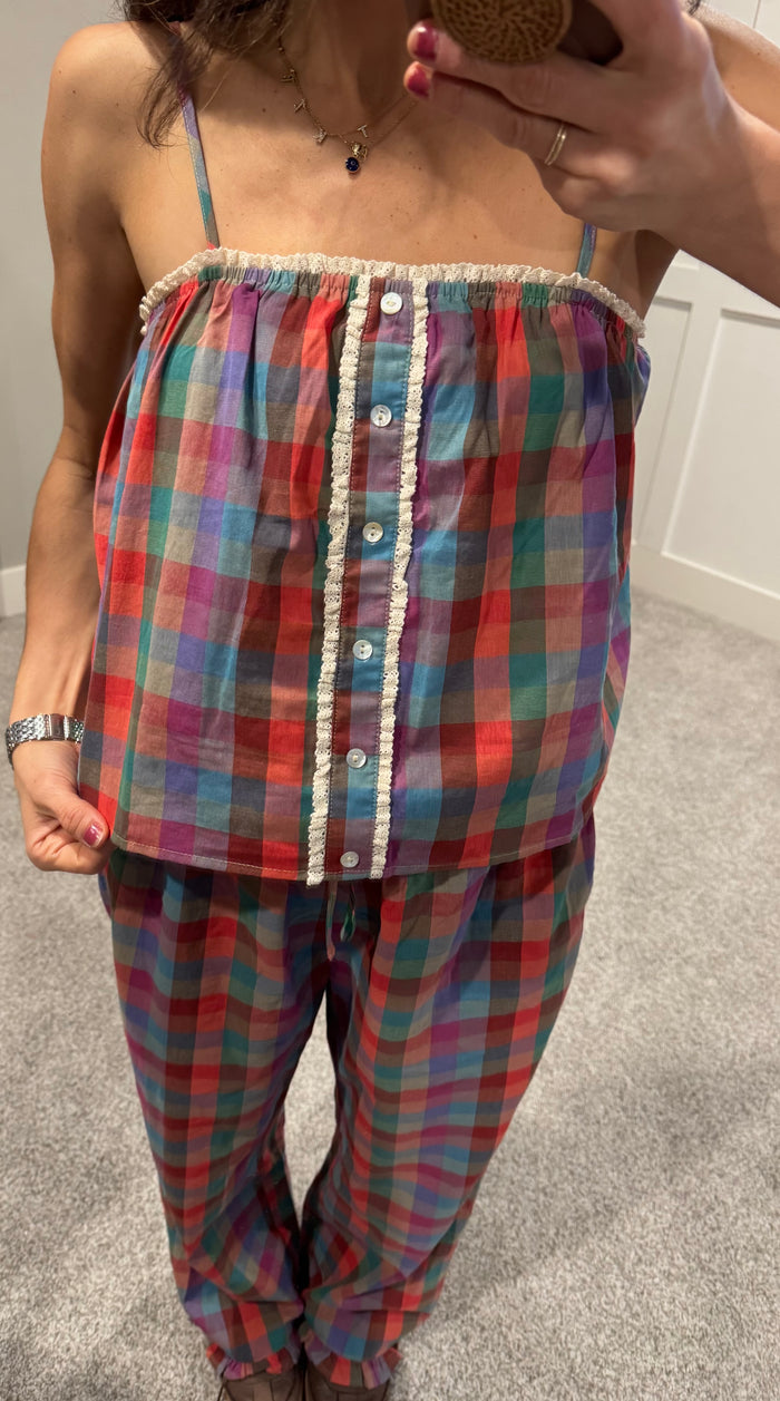 Pippa Plaid Top