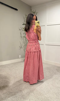 Neily Gingham Maxi | Red