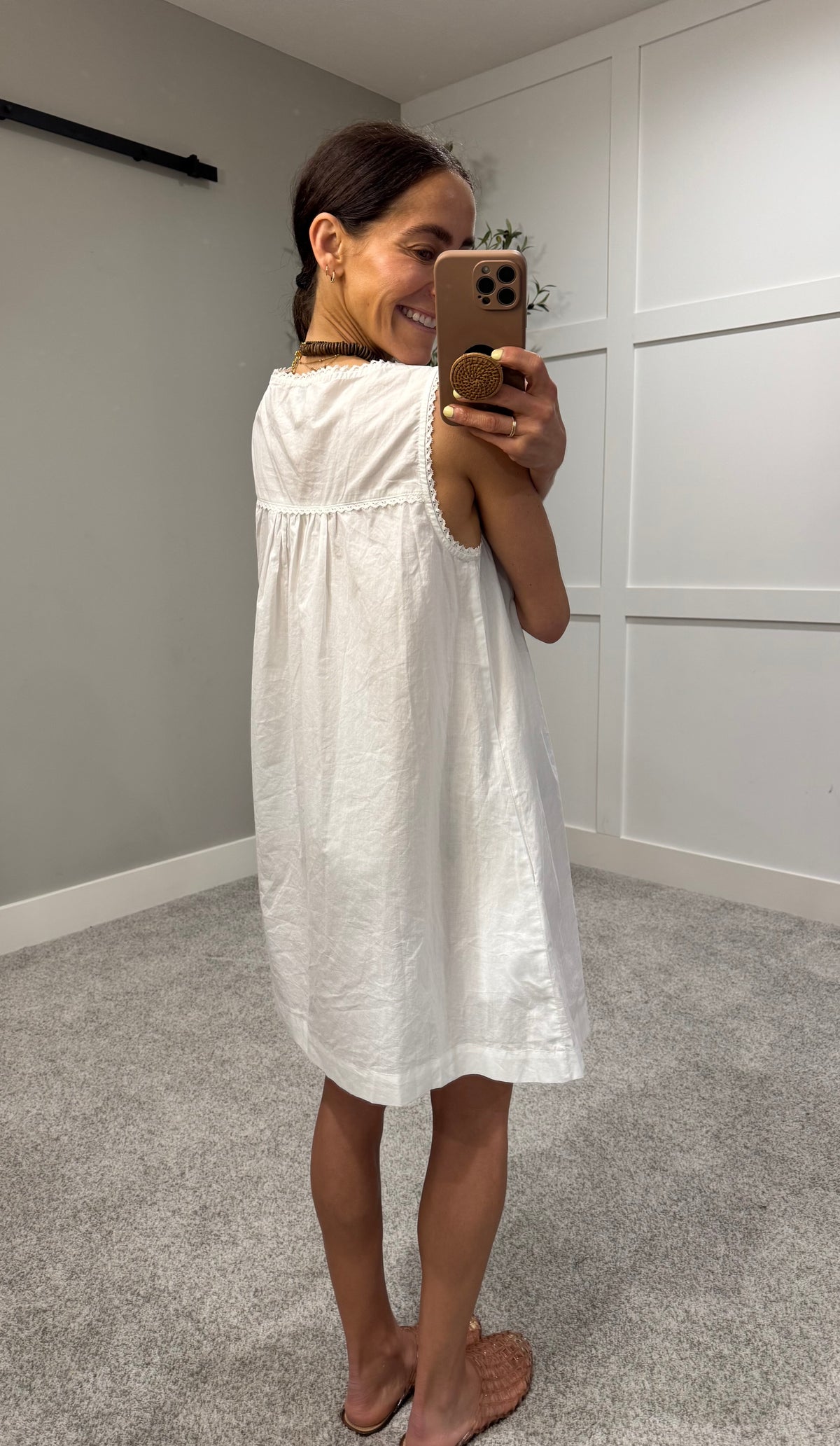 Darcy Babydoll Dress | White