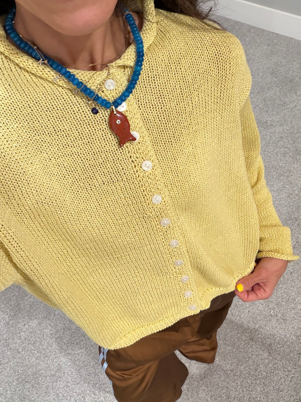 Aya Cardigan | Yellow