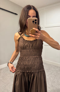 Luna Maxi Dress | Coffee Bean