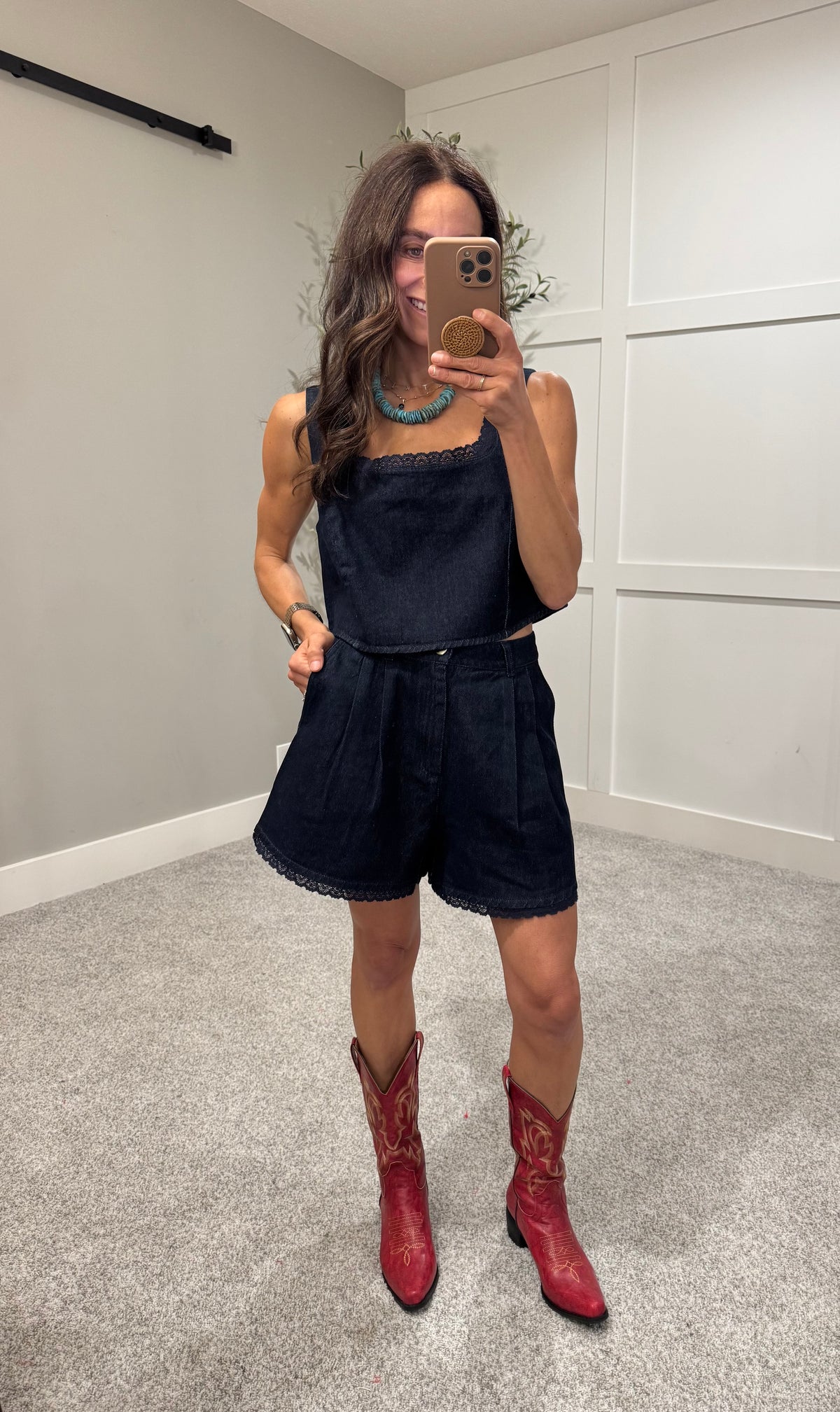 Annabel Denim Shorts | Dark Denim