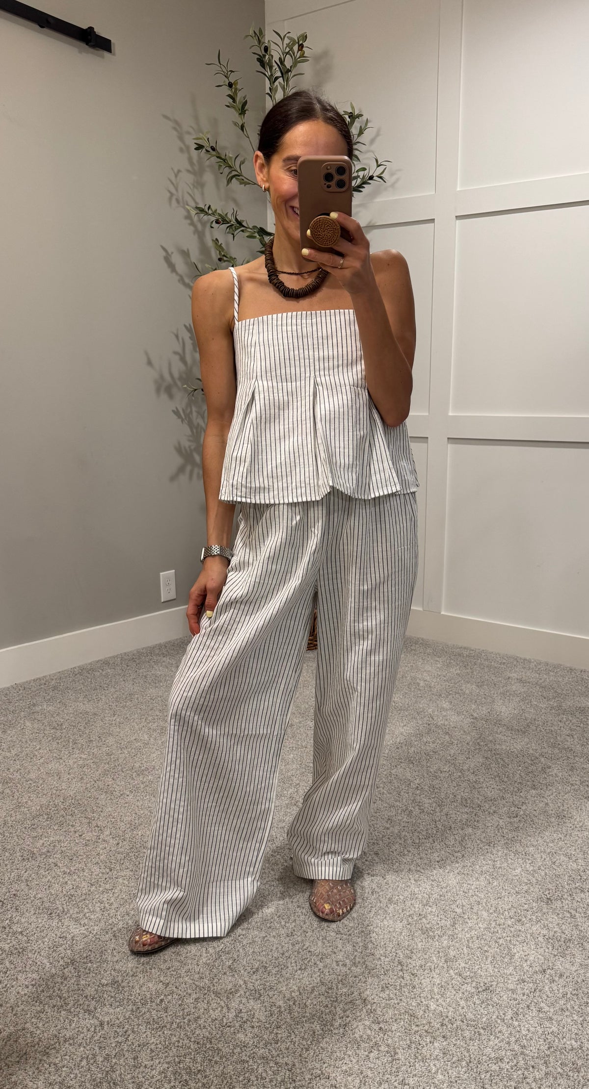 Pen Pinstripe Set | White/Black