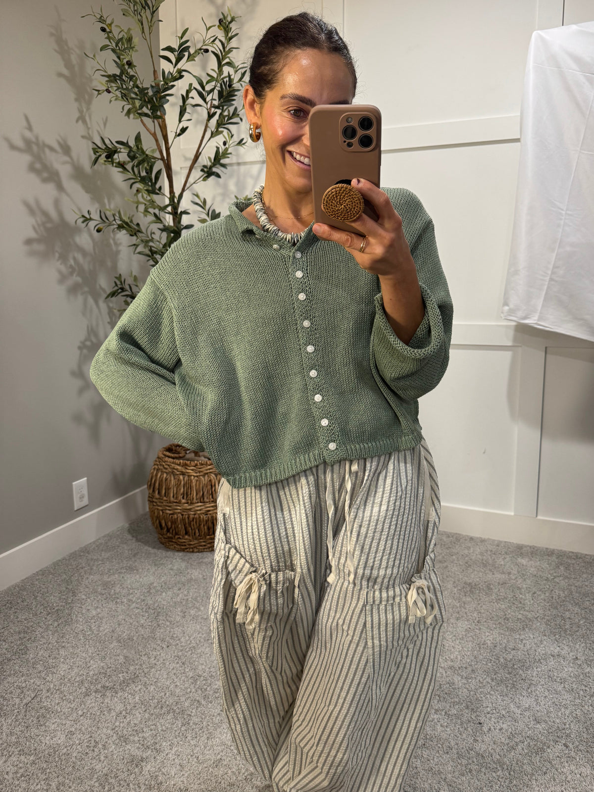 Aya Cardigan | Sage