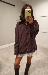 Aubergine Classic Button-Up