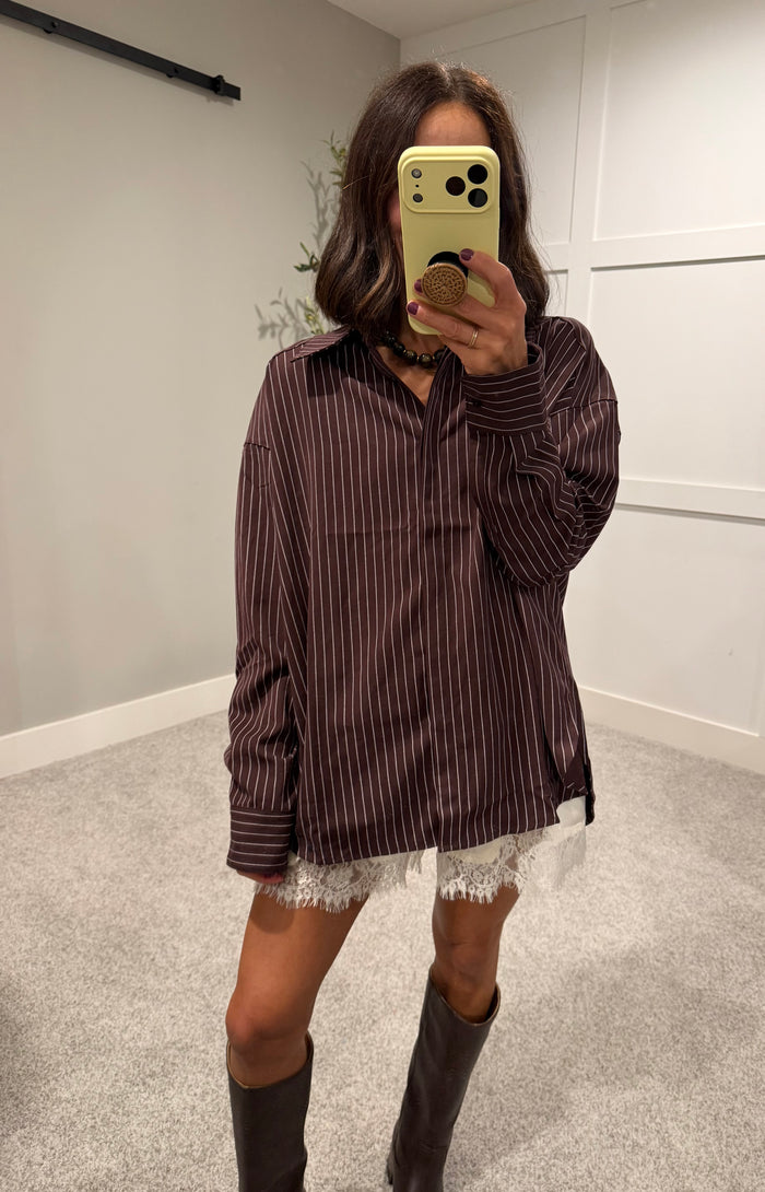 Aubergine Classic Button-Up