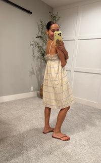 Becca Grid Print Dress