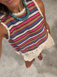 Willa Colorful Knit Top