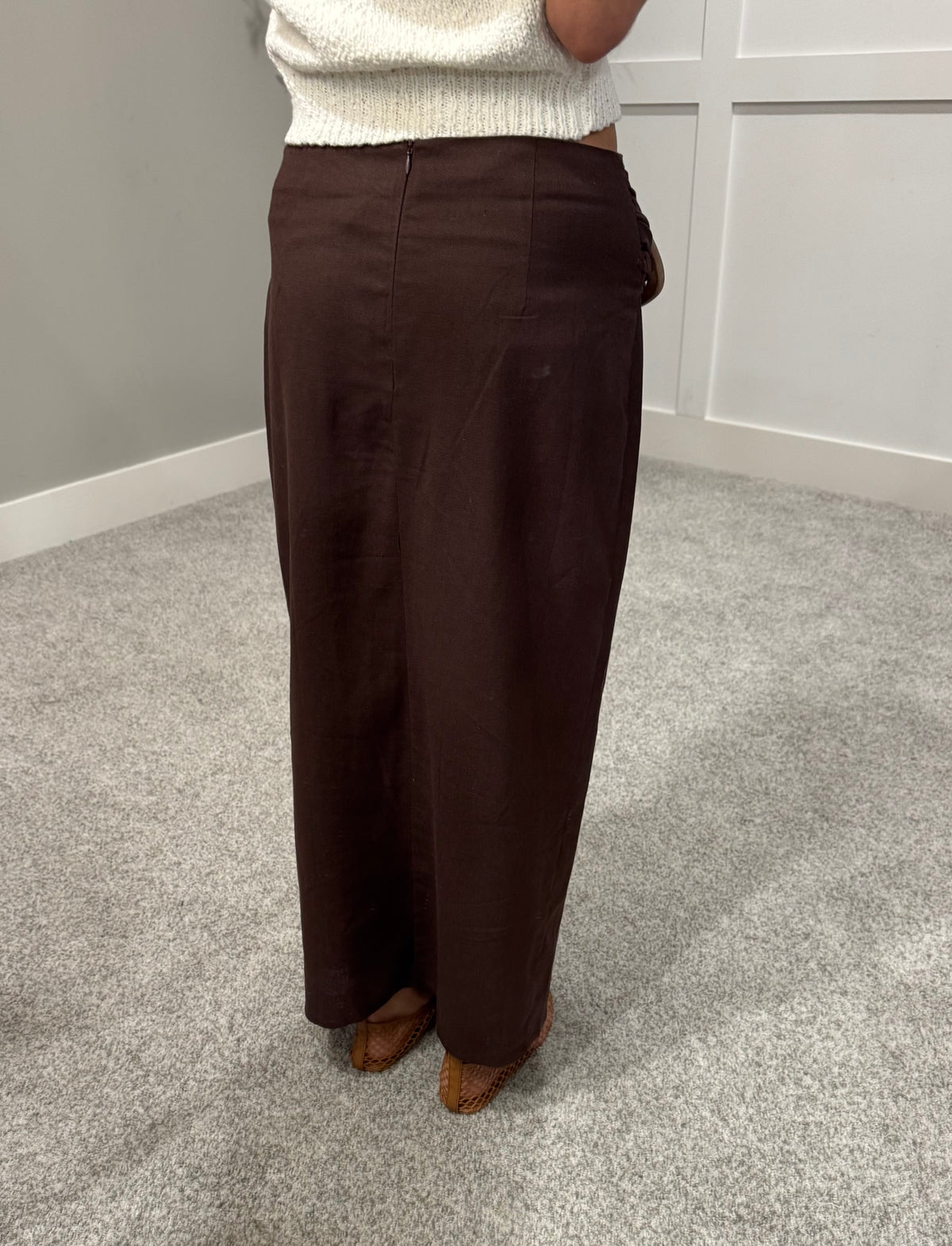 Nora Wrap Skirt | Brown