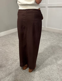 Nora Wrap Skirt | Brown