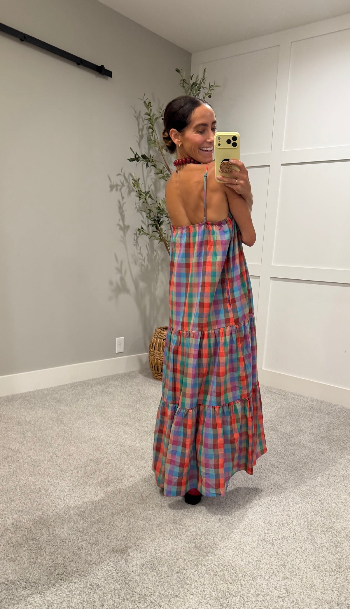 Pippa Multicolor Plaid Maxi