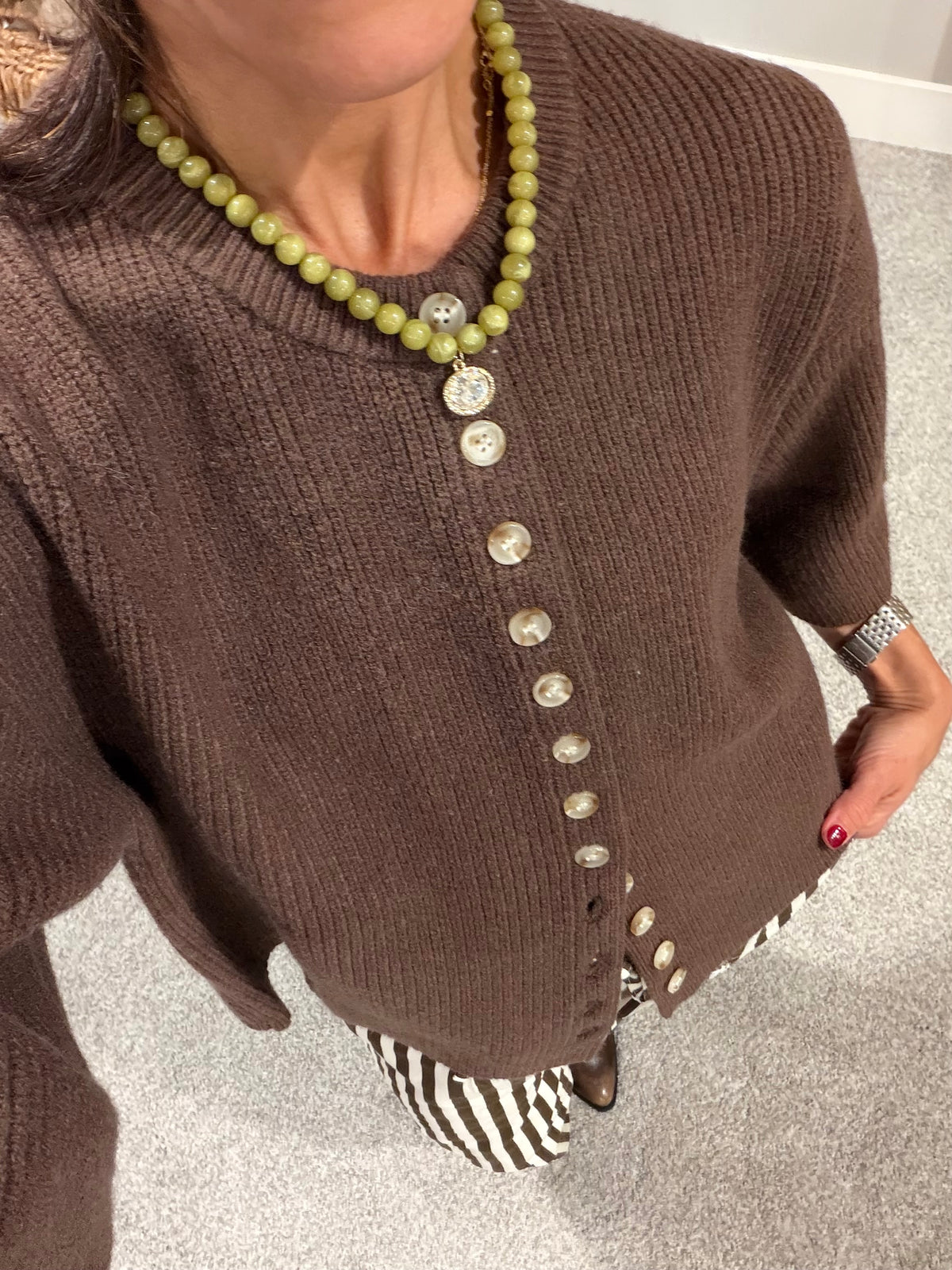 The Billie Knit Short-sleeve Cardigan