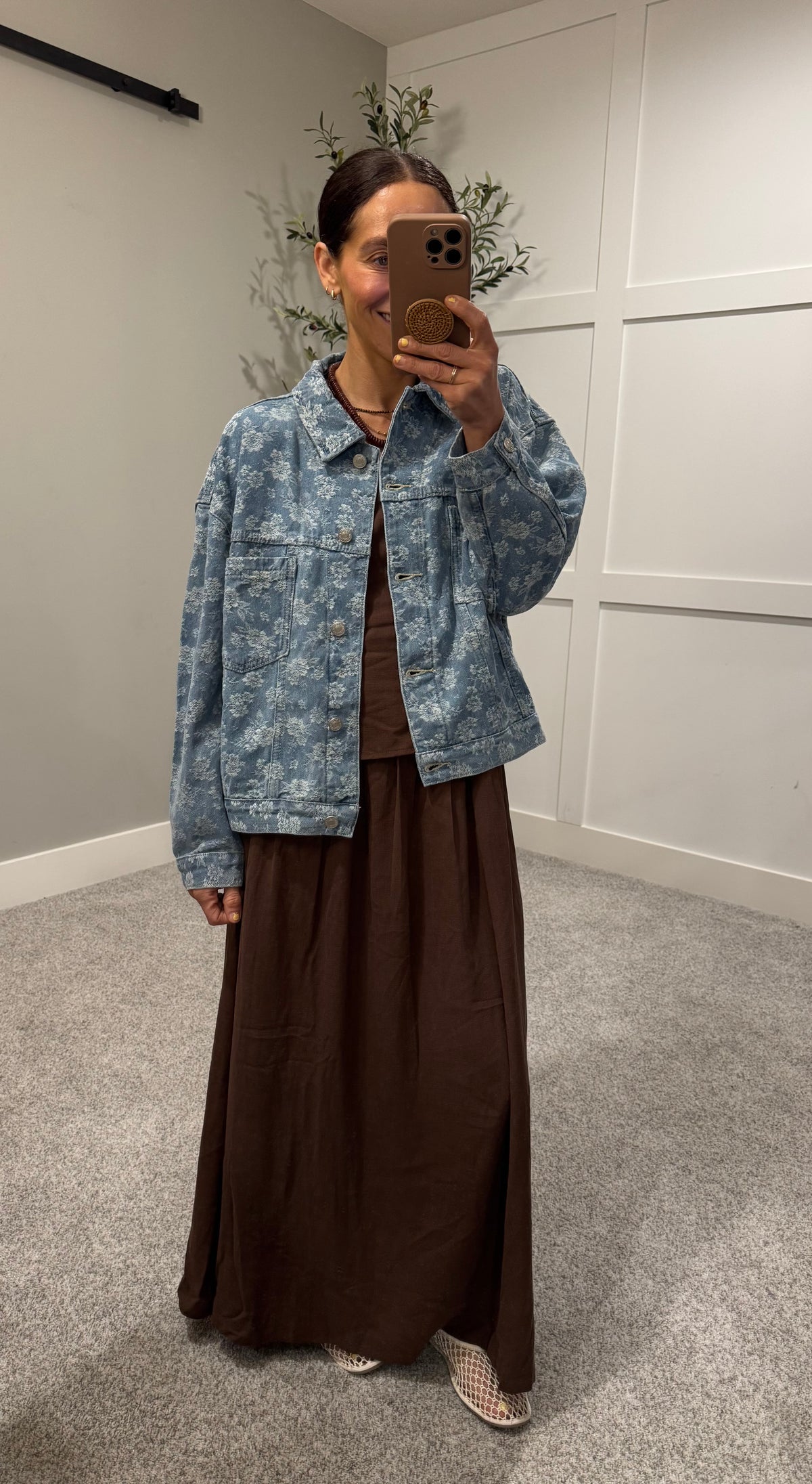 Penelope Floral Denim Jacket