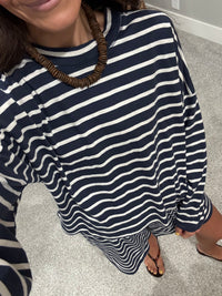 Summer Nights Striped Set | Navy