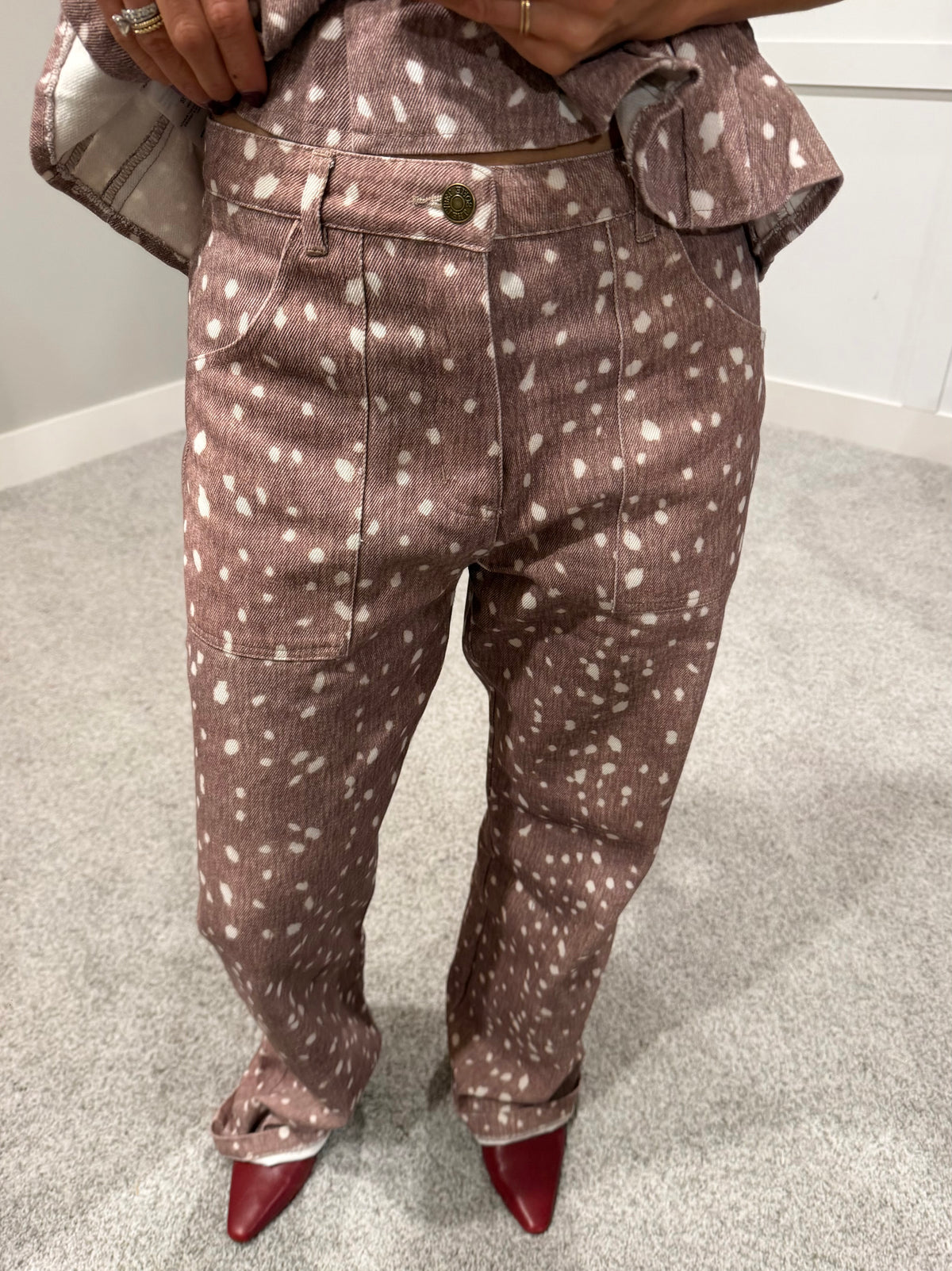 Simone Pants | Fawn Print
