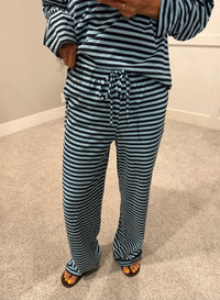 Bails Striped Lounge Set | Navy/Light Blue