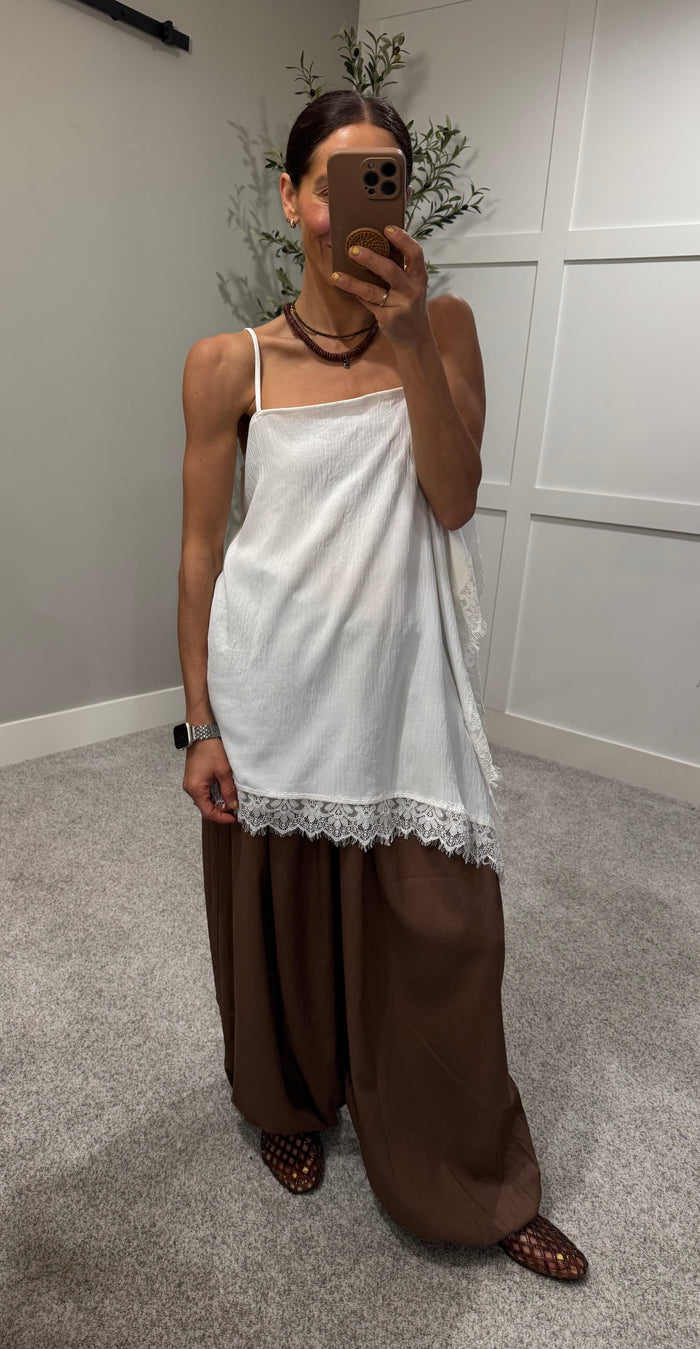 Asymmetric Lace Top