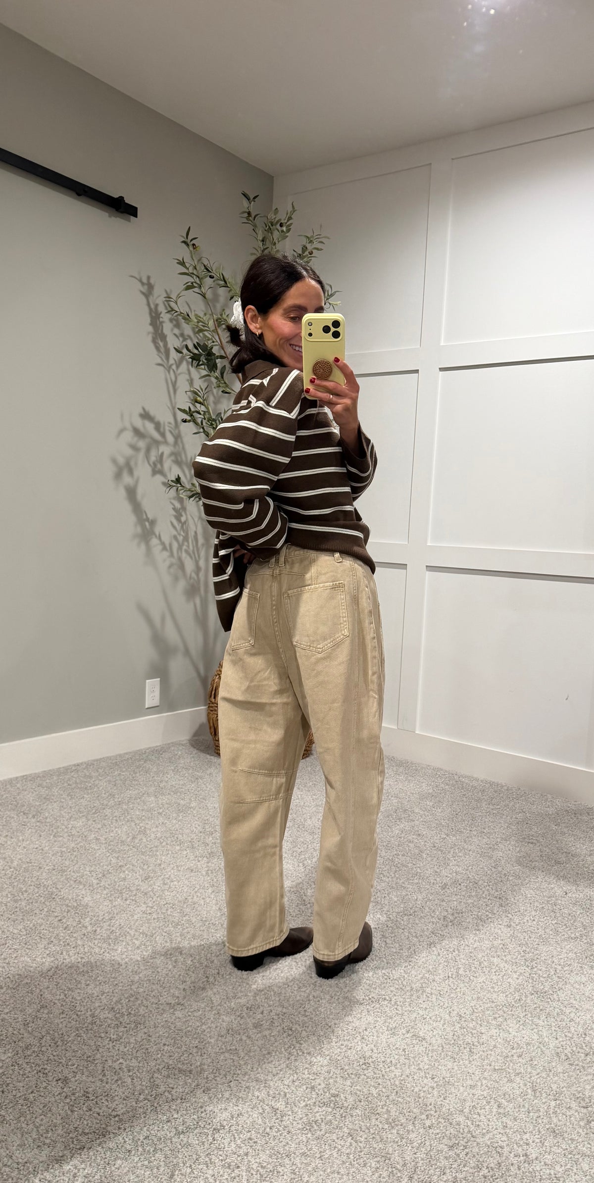 Vintage Barrel Denim |  Beige