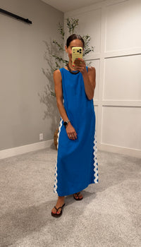 Caribbean Dress | French Blue