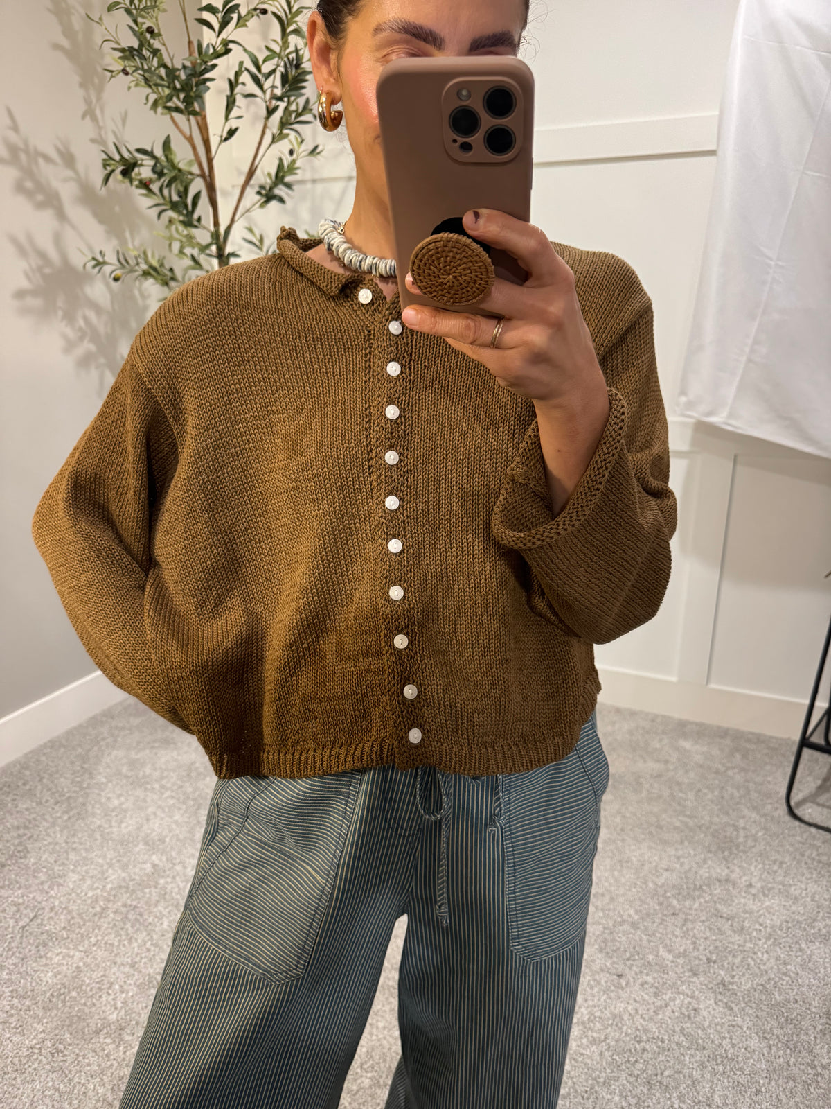 Aya Cardigan | Chestnut
