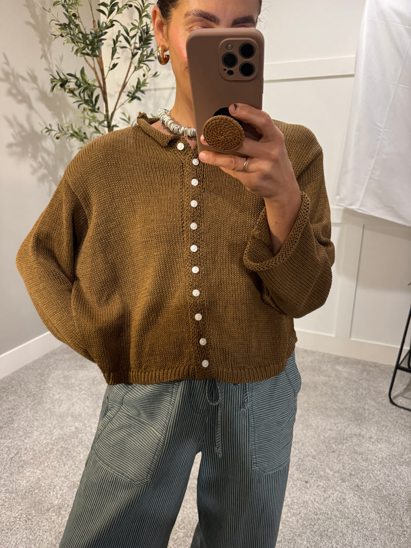Aya Cardigan | Chestnut