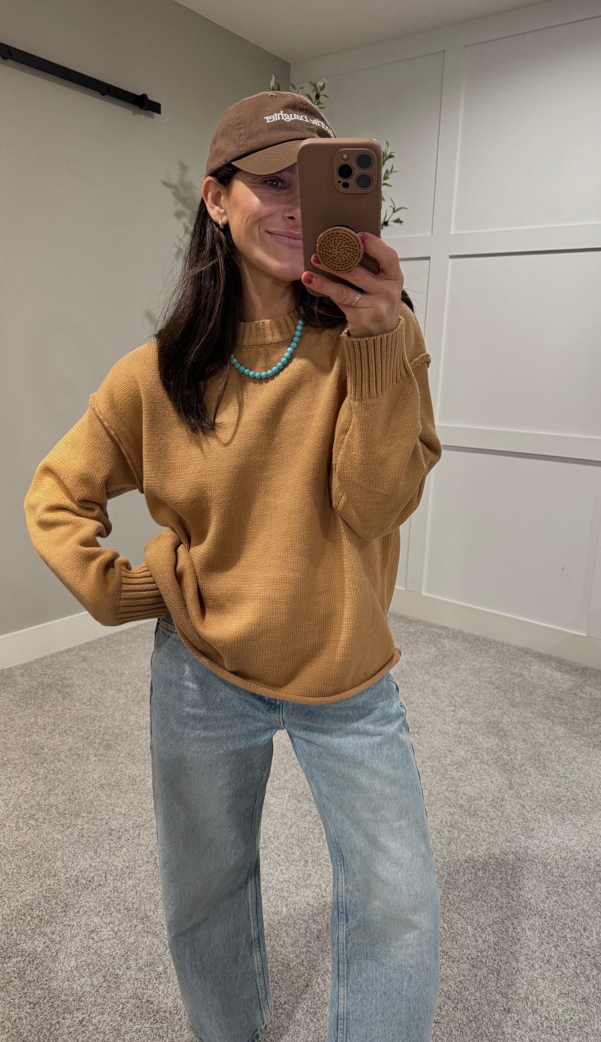 Camel Crewneck Sweater