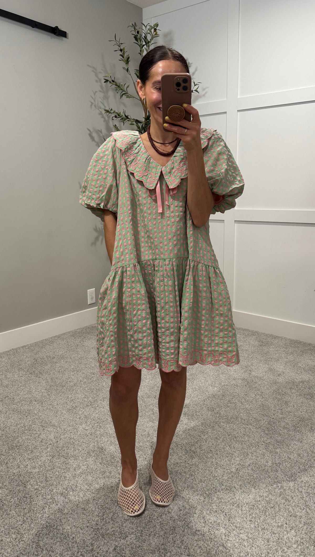 Sadie Dress | Pink Emerald