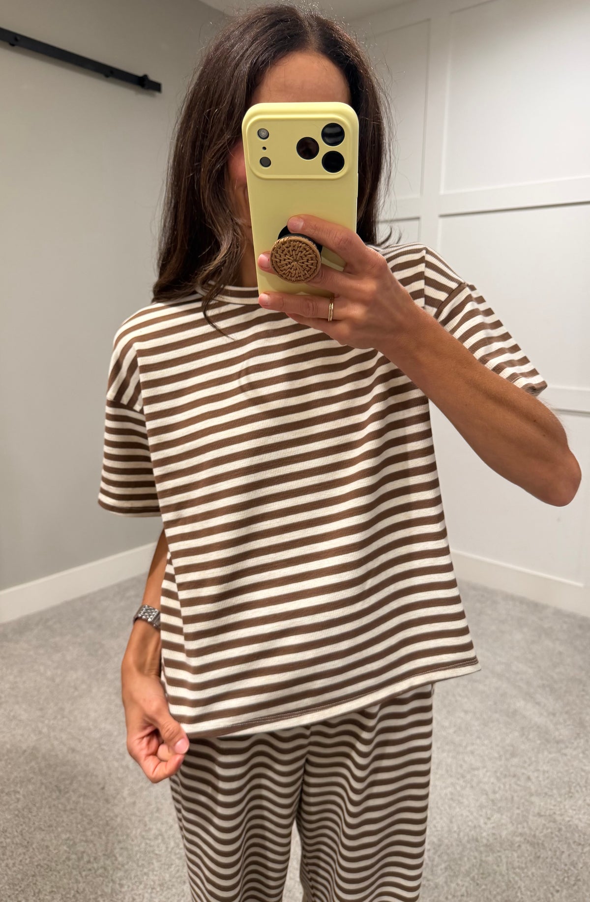 Bailey Striped Set | Brown