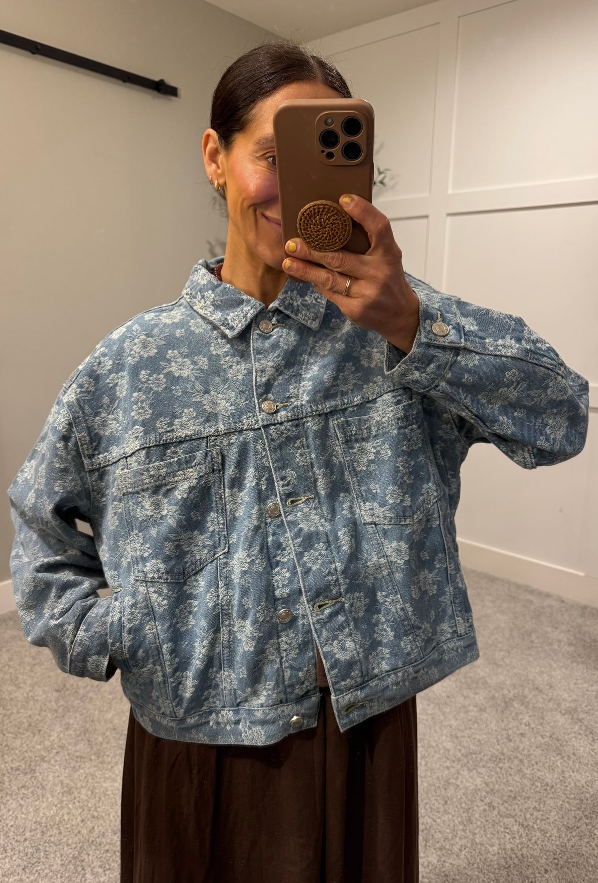 Penelope Floral Denim Jacket