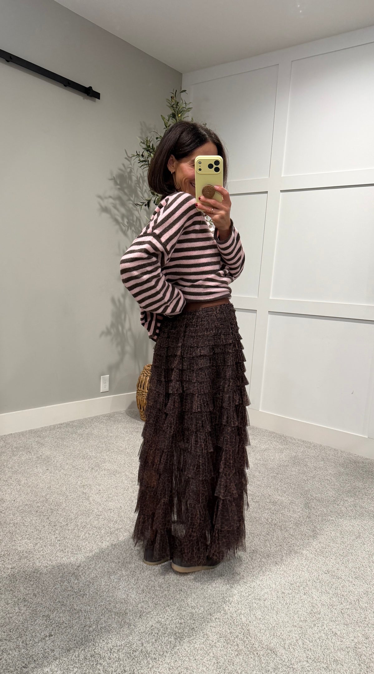 Leopard Tiered Skirt