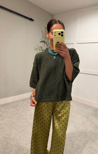 Rue Sweater Top | Olive