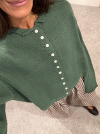 Raya Cardigan | Green Ivy