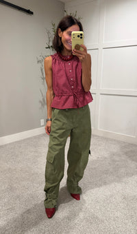 Buckle Up Cargo Pants | Olive