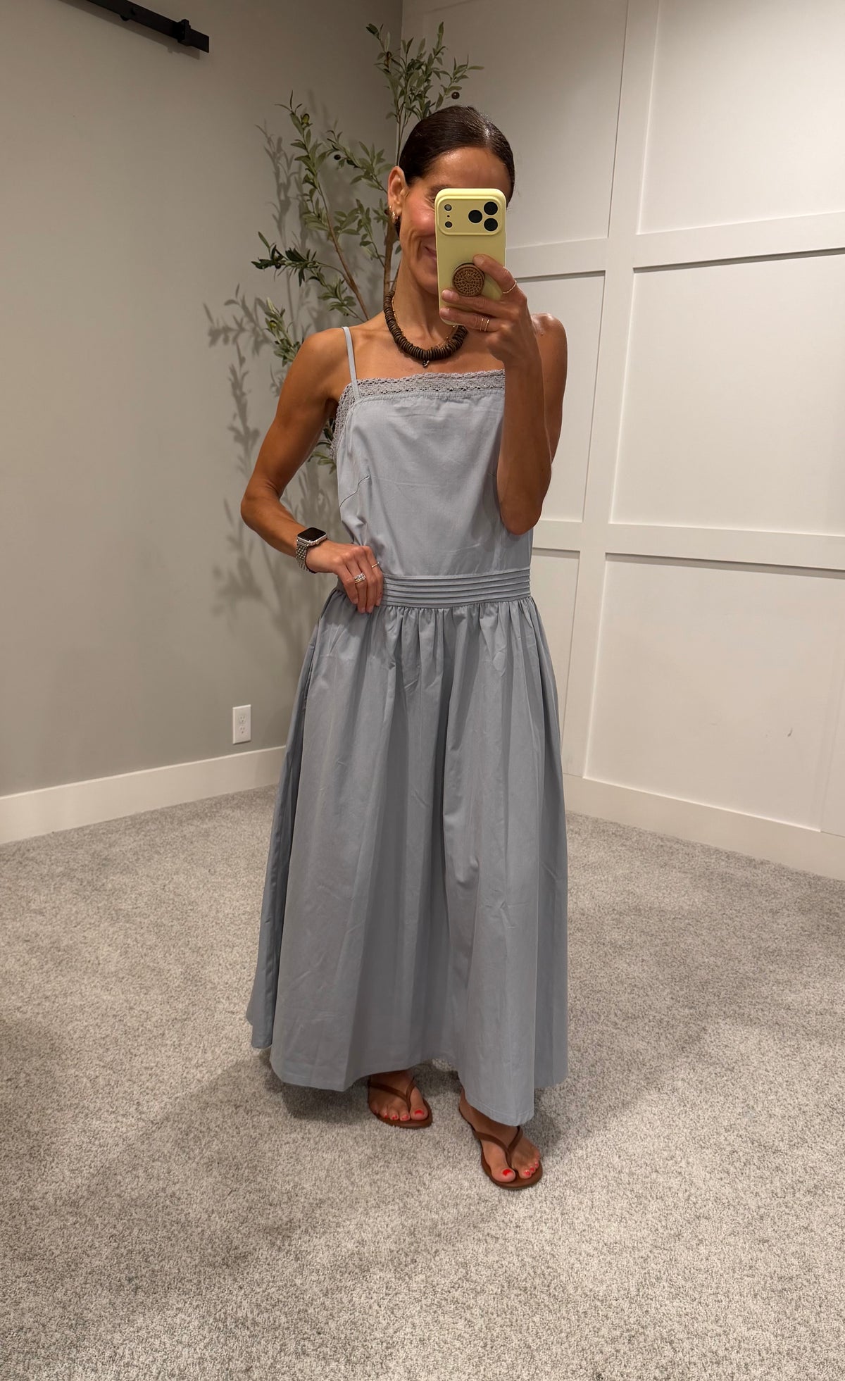 Cotton Daydream Lace Dress | Cloudy Blue