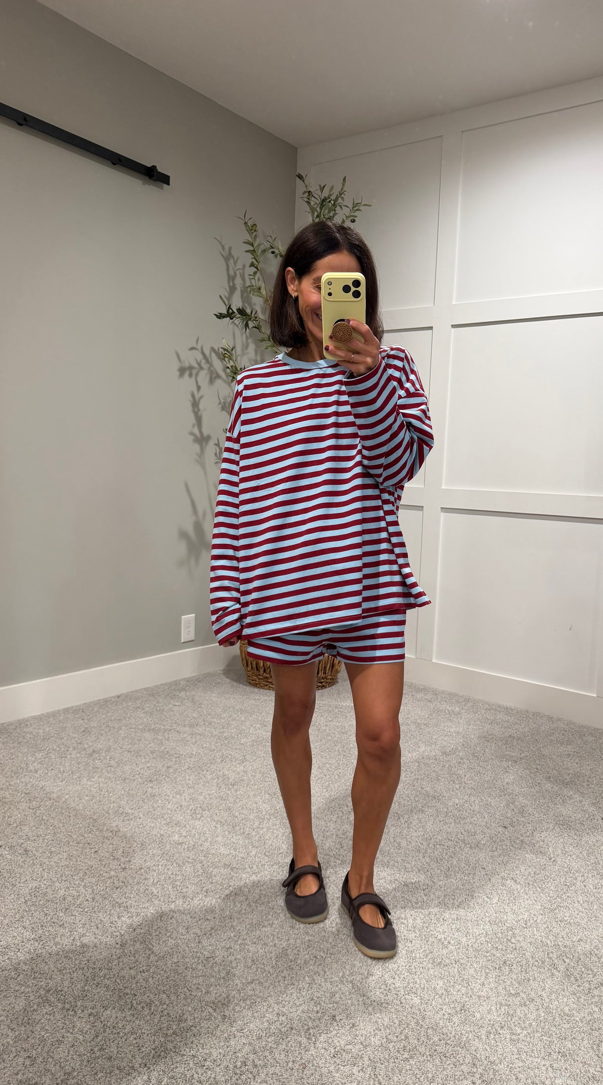 The Marlowe Stripe Set | Burgundy/Blue