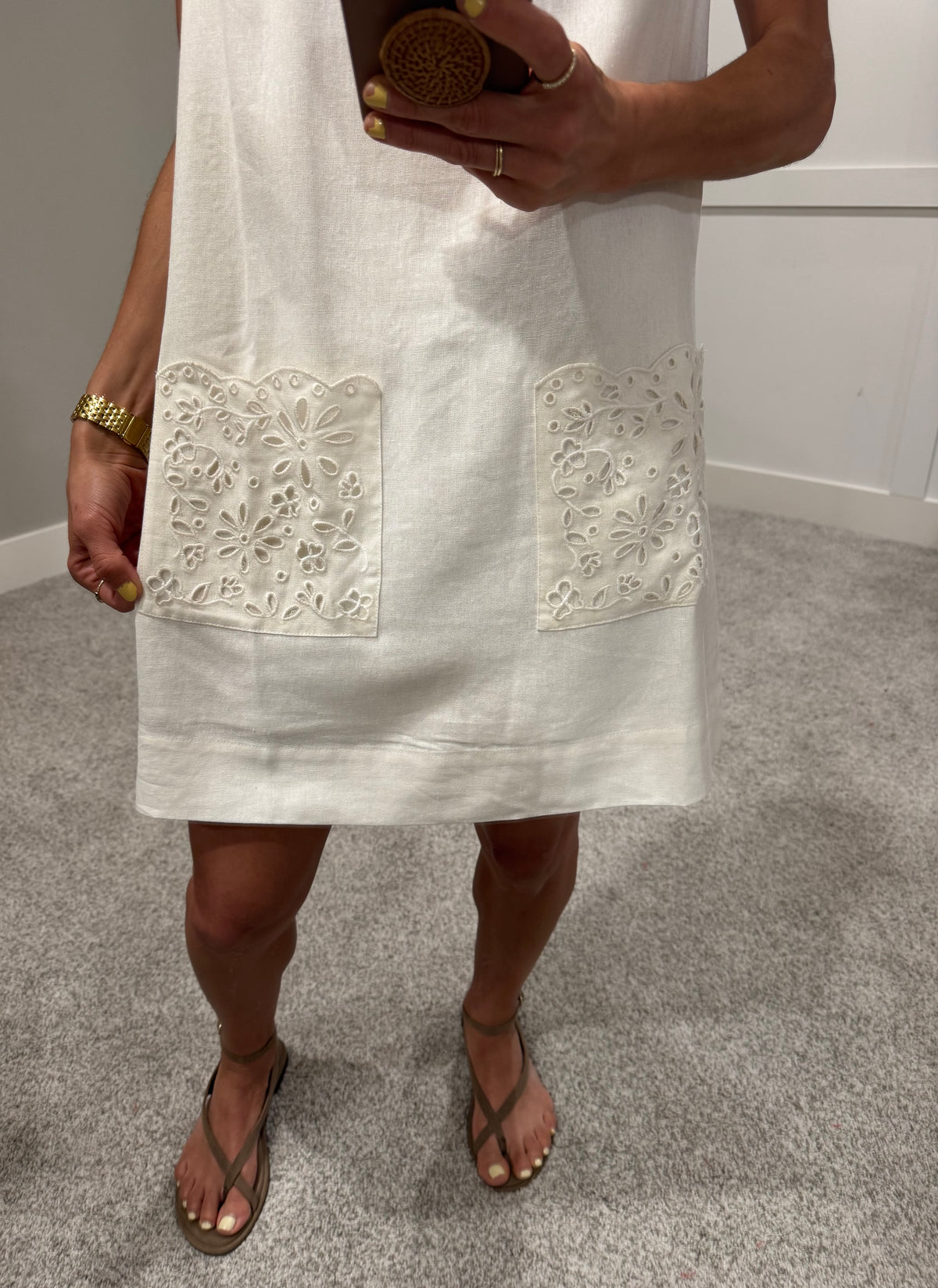 Lilly Linen Dress | Ivory