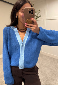 Eze Cardigan Sweater | Blue