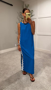 Caribbean Dress | French Blue
